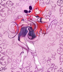 Colored Fullbody Drawing Example | Extra Character | Simple BG