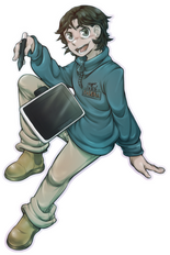 Colored Fullbody Drawing Example | No BG | Sticker Outline