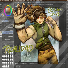 Colored Waist Drawing Example