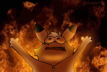 Colored Bust Drawing | Detailed BG